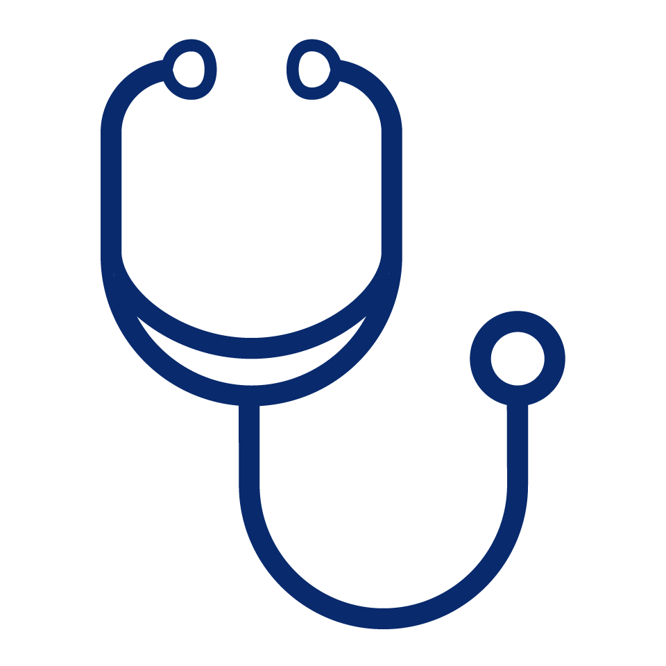 Illustration of a stethoscope.